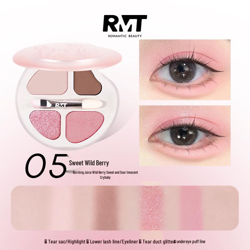 Luo Xiaoman Four-Color Tear Trough Contour Palette for Lower Eyelid and Eyeshadow