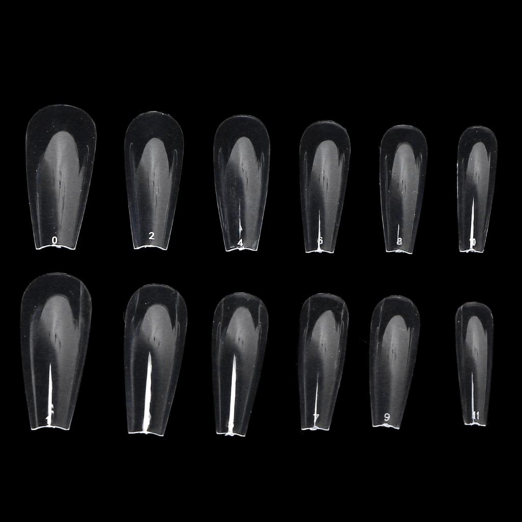 240pcs Artificial Ultra Thin Nail Tips Transparent False Nail Extension Tips Clear Nail Tips