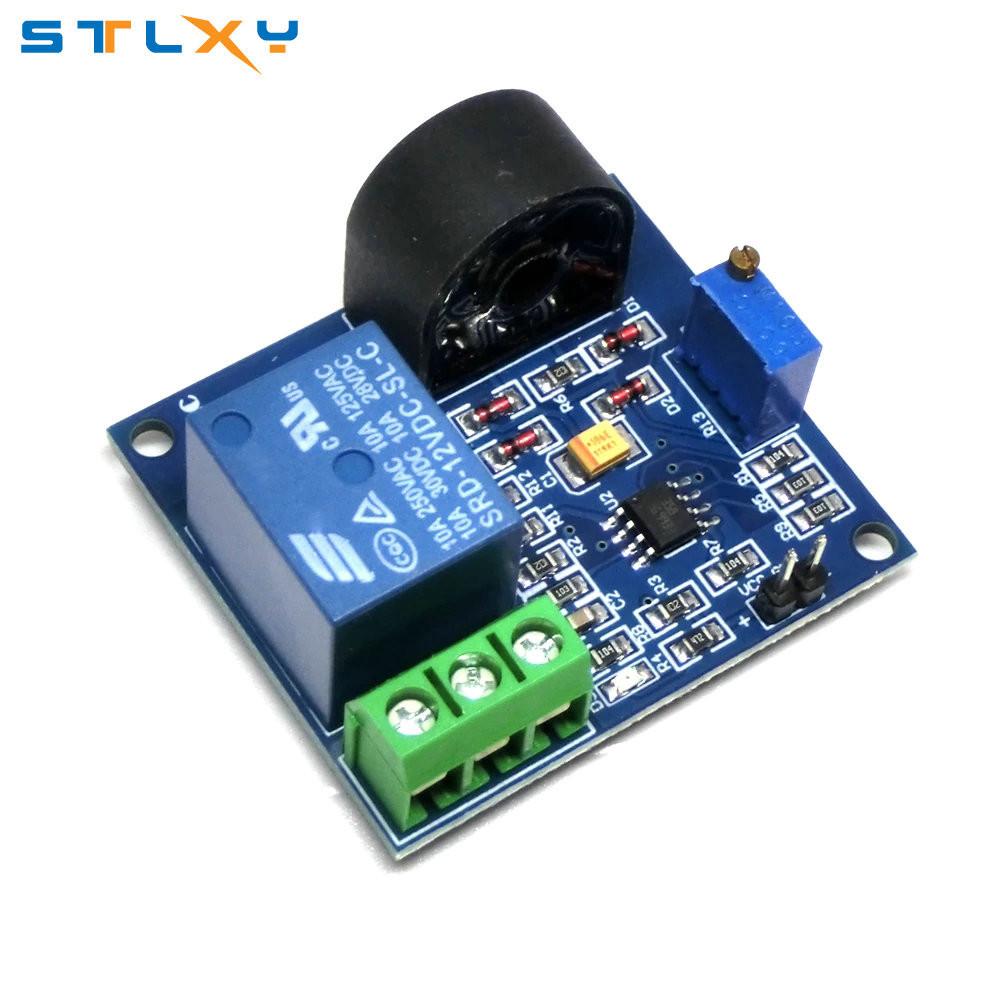 5A Overcurrent Protection Relay Module AC Current Detection Board 5V/12V/24V Relay ZMCT103C Current Transformer