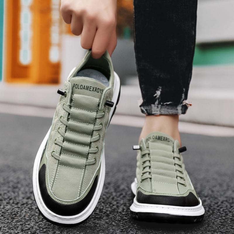 Concise Men Canvas Shoes Slip On Sport Men's Casual Shoes Hot Platform Non-slip Mens Work Footwear 2024 New Zapatillas De Hombre