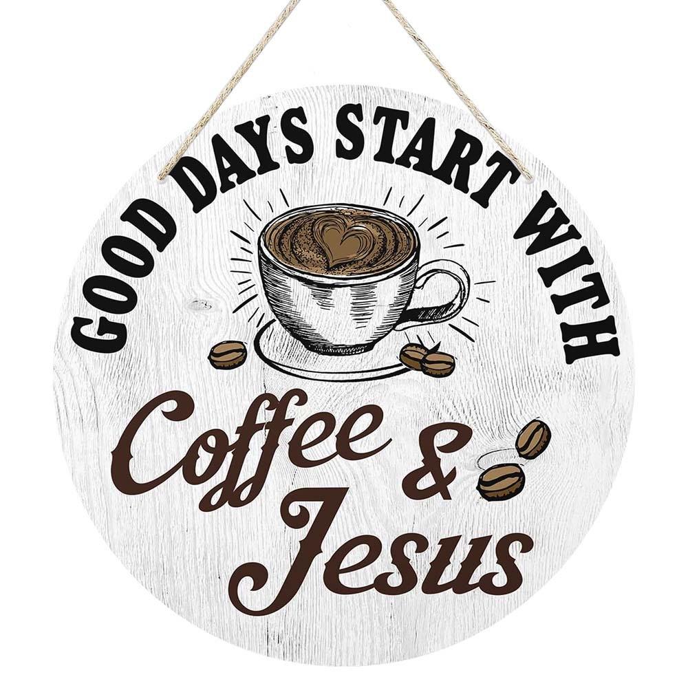 1pc Rural Coffee Tea Wooden Signboard Farmhouse Kitchen Decoration Retro Festival Wall Decoration Bar Decoration