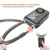110dB Smart Waterproof Password Bicycle Lock Anti theft Alarm Lock Batteries Not Included