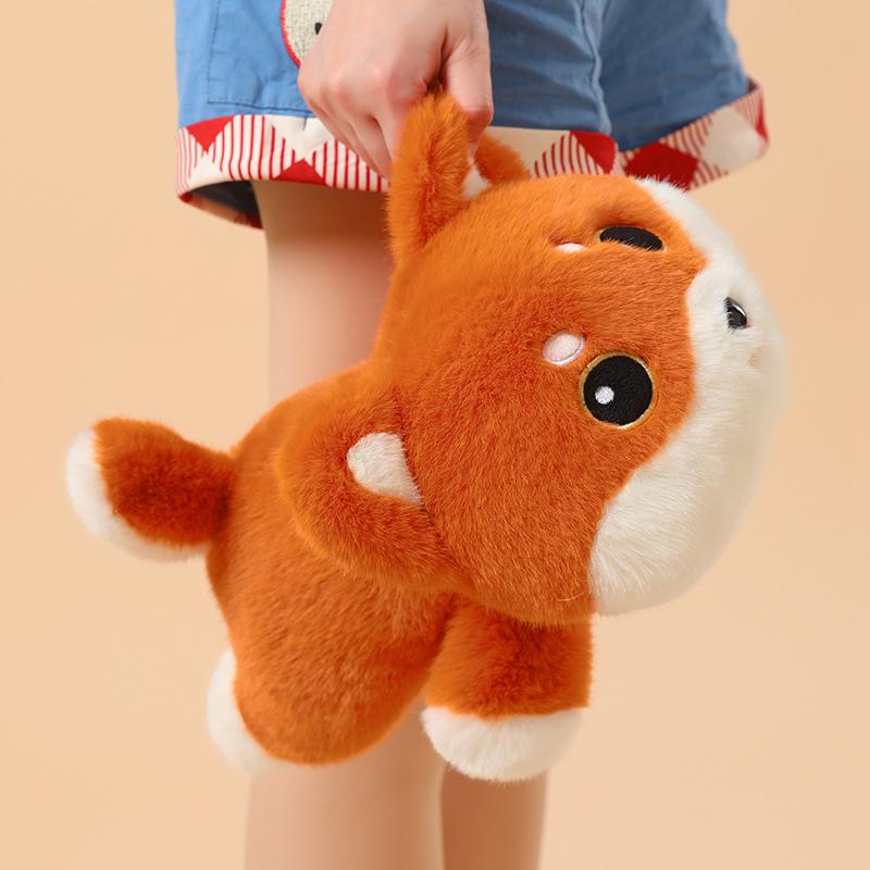 35Cm Lying Cute Dog Puppy Doll Stuffed Shiba Inu Husky Plush Toy Fluffy Appeasing Birthday Present