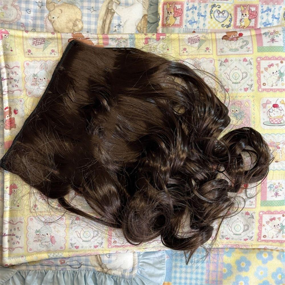 

Цельный хлопковый парик для куклы, цветной кукольный парик из химического волокна, плюшевые кукольные парики, кукла-идол style A