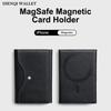 Higth End Magnetic Phone Wallet Leather Card Bag for IPhone 17 16 15 12 13 14 Pro Max Busine Sle Bla Magsafe Card Holder Wallet