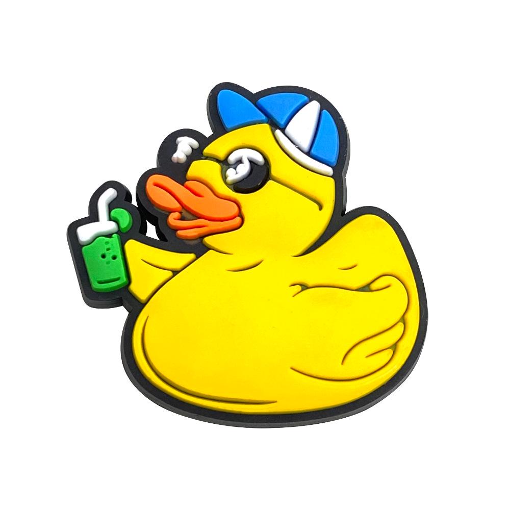 Little Yellow Duck Pen Clip & Ornament: Card Buckle, Decoration Base, Straw Accessory, Pen Sleeve
