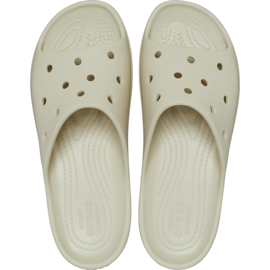 Crocs Women's Classic Platform Slide Sandals, Bone, Size 24cm