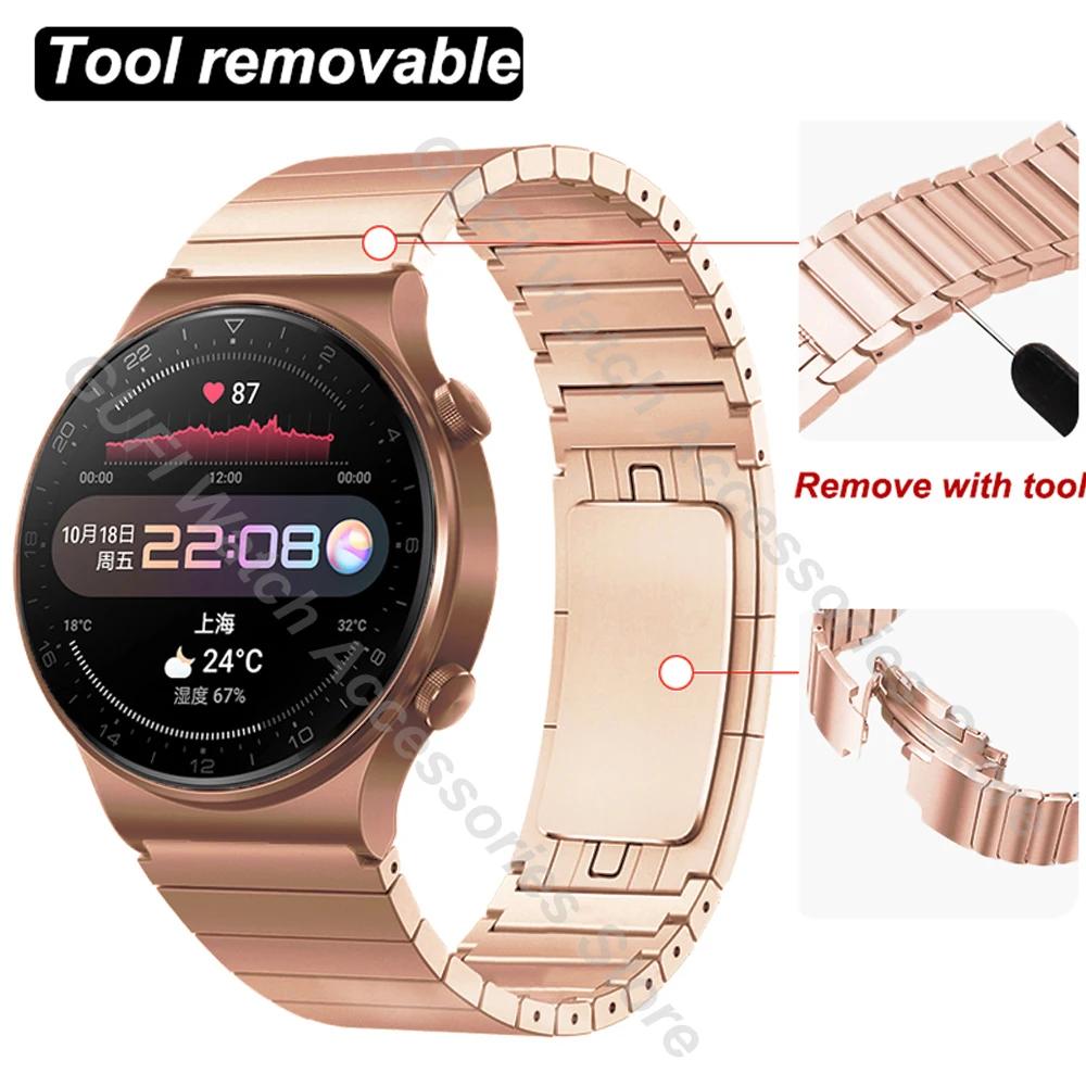 Luksusowy pasek ze stali nierdzewnej 22 mm do zegarka Huawei Watch 4Pro GT5 46 mm, pasek do zegarka Samsung Watch 7 40/44 mm, bransoletka Amazfit Balance