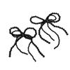 Bow Tassel Pearl Earrings - Elegant Shoelace Design for Women