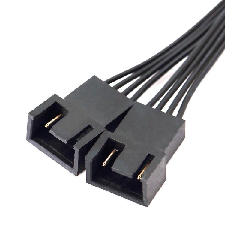 Computer Case Fan Splitter Cable 2Way 4Pin Pwms Fan Splitter Thermals Adaptive Design For Optimized Airflows In Gaming Rigs