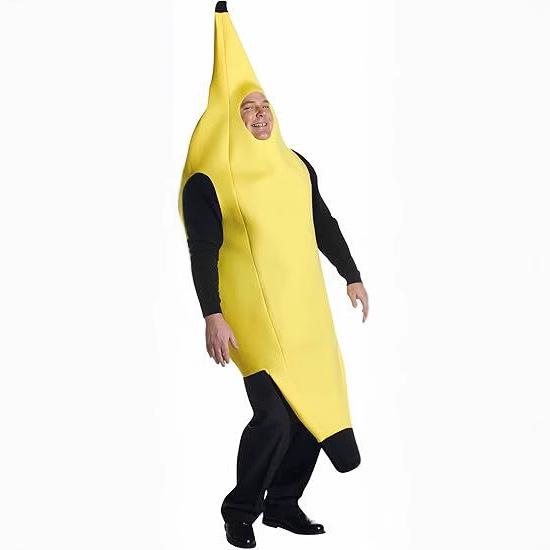 Adult Halloween Funny Banana Costume for Carnival and Fruit-Themed Parties