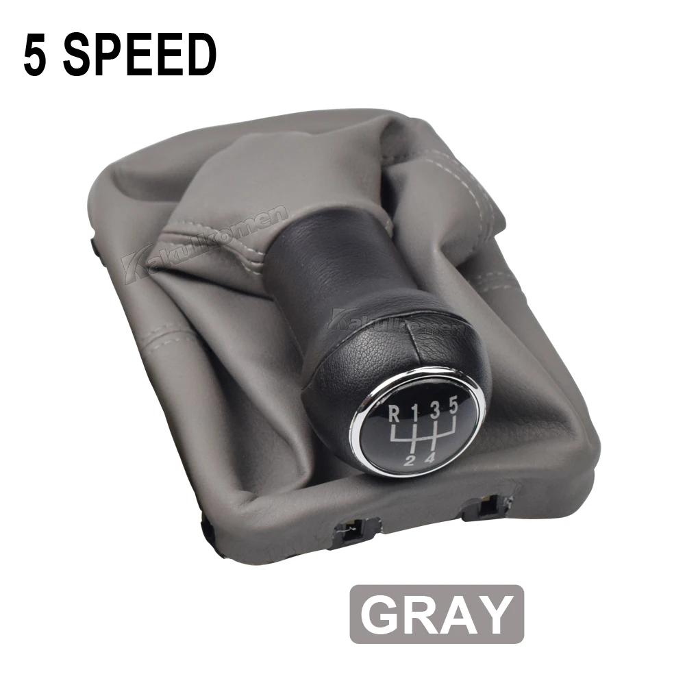 

Новая автомобильная 5-ступенчатая ручка переключения передач для VW Beetle Cabrio 2003-2010 для Volkswagen VW Beetle 1998-2010 кожаный чехол для багажника 5R-Grey