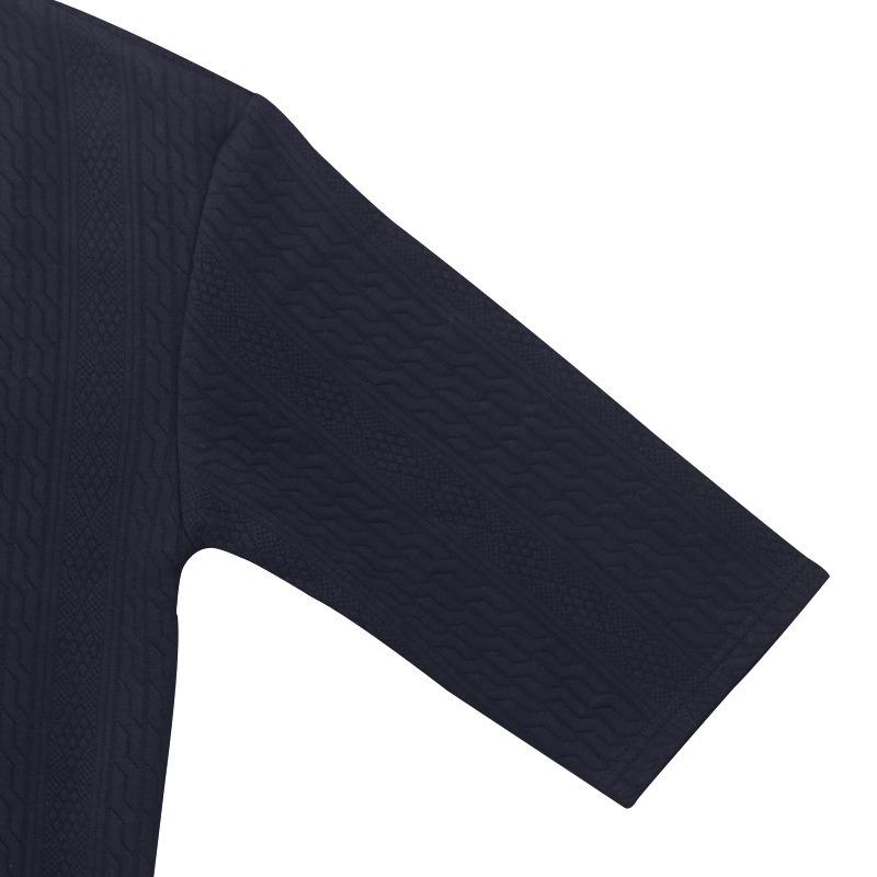 Men's Loose V-Neck Short Sleeve Knit T-Shirt.