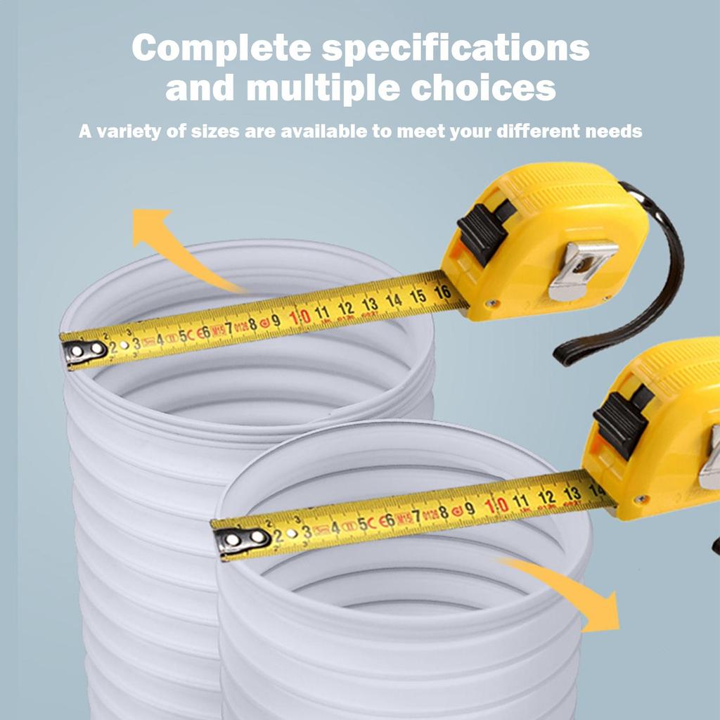 150mm Air Conditioner Exhaust Duct Telescopic Heat Exhaust Ventilation Duct Thickened Wire Corrugated Duct Air Conditioner Parts