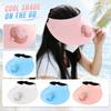 Adjustable Outdoor Sun Visor Hat with Built-In Rechargeable Fan Three-Speed Settings Lightweight Breathable Design for Summer Activities