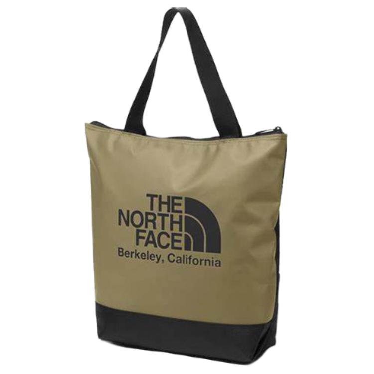 

The North Face Large Logo Zipper Shoulder Bag Tote Handbag Outdoor Bag Unisex bags Black Brown NM81959 Black Brown