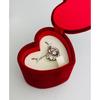 Used Brand New and Unused 4 Heart Motif Necklace