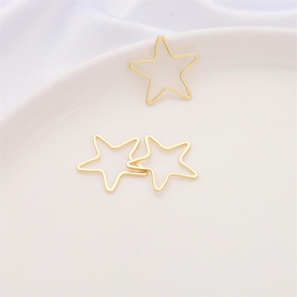 2Pcs Copper Geometry Accessories Platting 14K Gold Color For Jewelry Making DIY Earring Charm Decoration