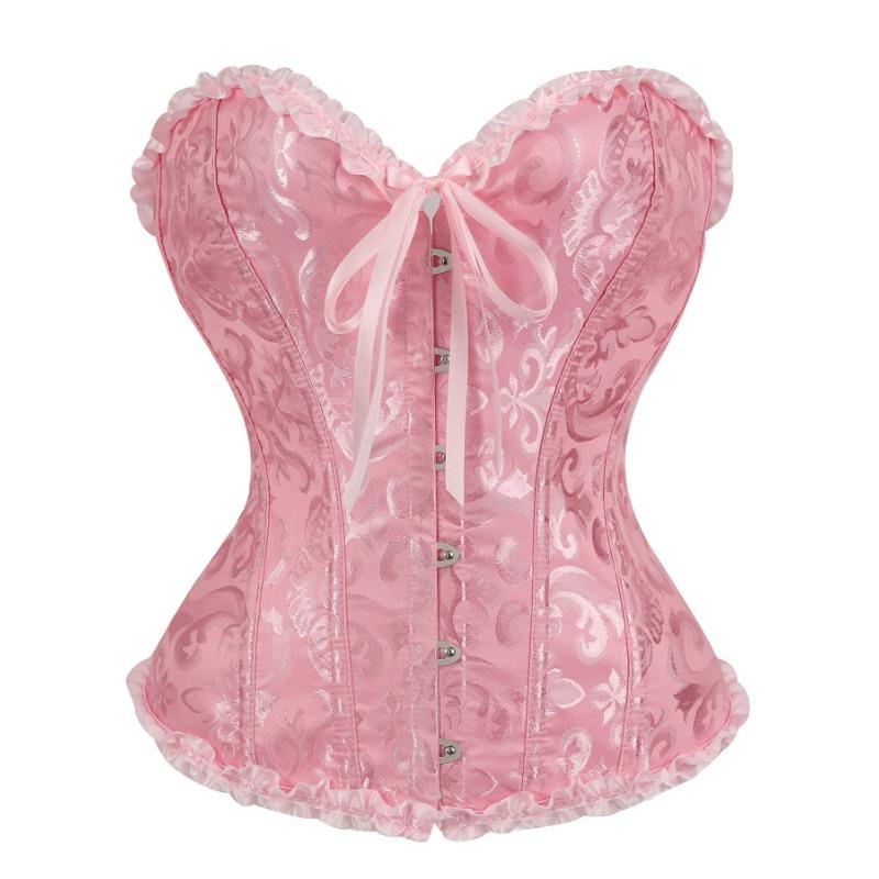 Vintage Retro Soudní Styl Šněrovací Stahovací Přiléhavý Korzet Bustier Tvarující Top Pro Ženy