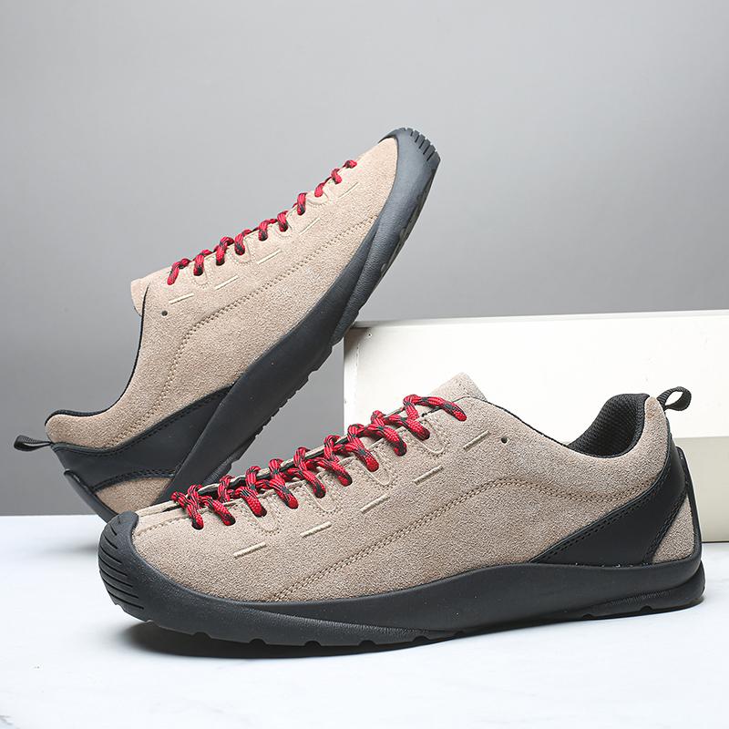 Fashion Wide Toe Men's Casual Sneakers Couple Genuine Leather Sport Footwear Lightweight Breathable Running Shoes Walking Shoes