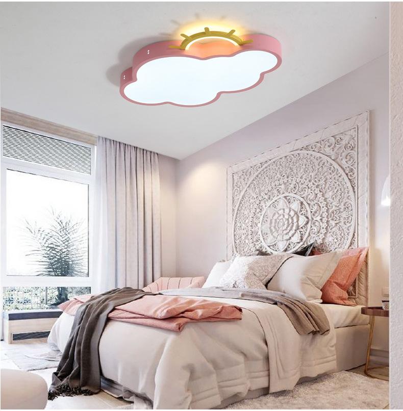 LED Cloud Ceiling Lights Iron Lampshade Luminaire Children Bedroom Light Fixtures Colorful Lighting Hanging Ceiling Lamp WF1020