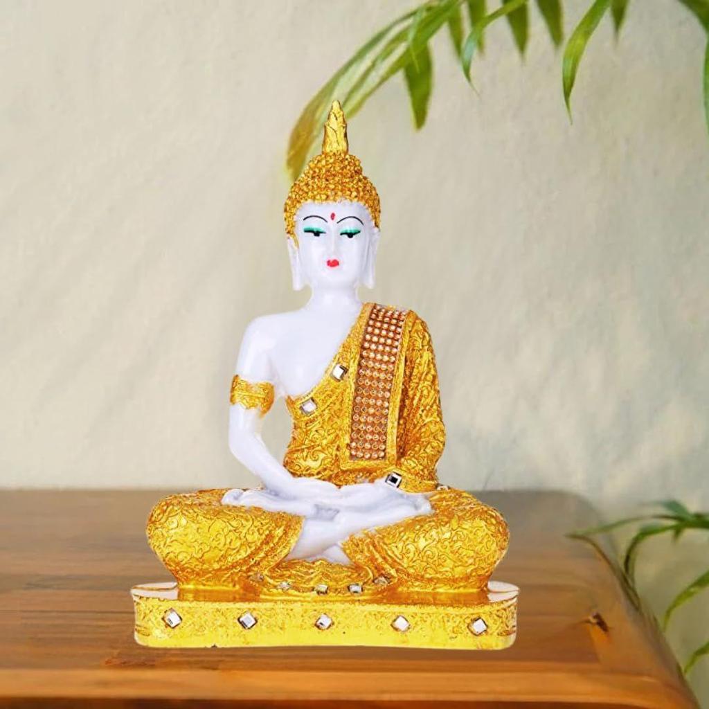 Blessing Buddha Statue Showpiece Idol for Home Decor Living Room Housewarming Gifts Showpiece
