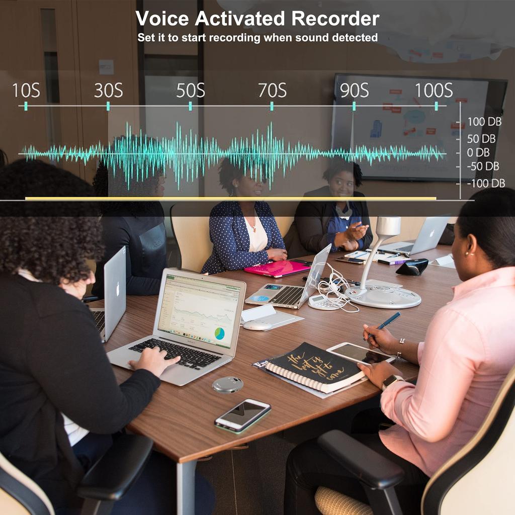 Simple Mini Portable Voice Recorder with Voice Digital IC Recorder for University Language and Continuous High-performance Detection. Meetings,
