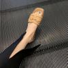 Grape Mother Studiolee 2025 Summer New Fashion Flat Bottom Square Head Vacation with Outer Slippers Women