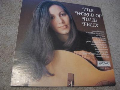 LP Record JULIE FELIX  The World Of Julie Felix SPA101 Decca 1969 Canada CountryFolk Used