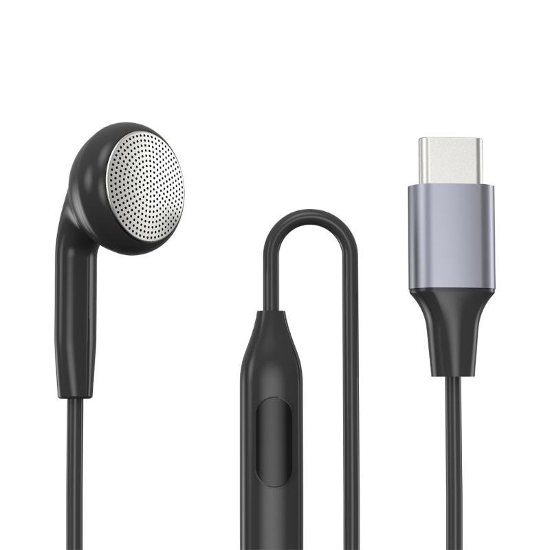 Earphone Single Side Earphone With Microphone for Smartphones Secure In Ear Design, Reinforced Cable, Wide Use