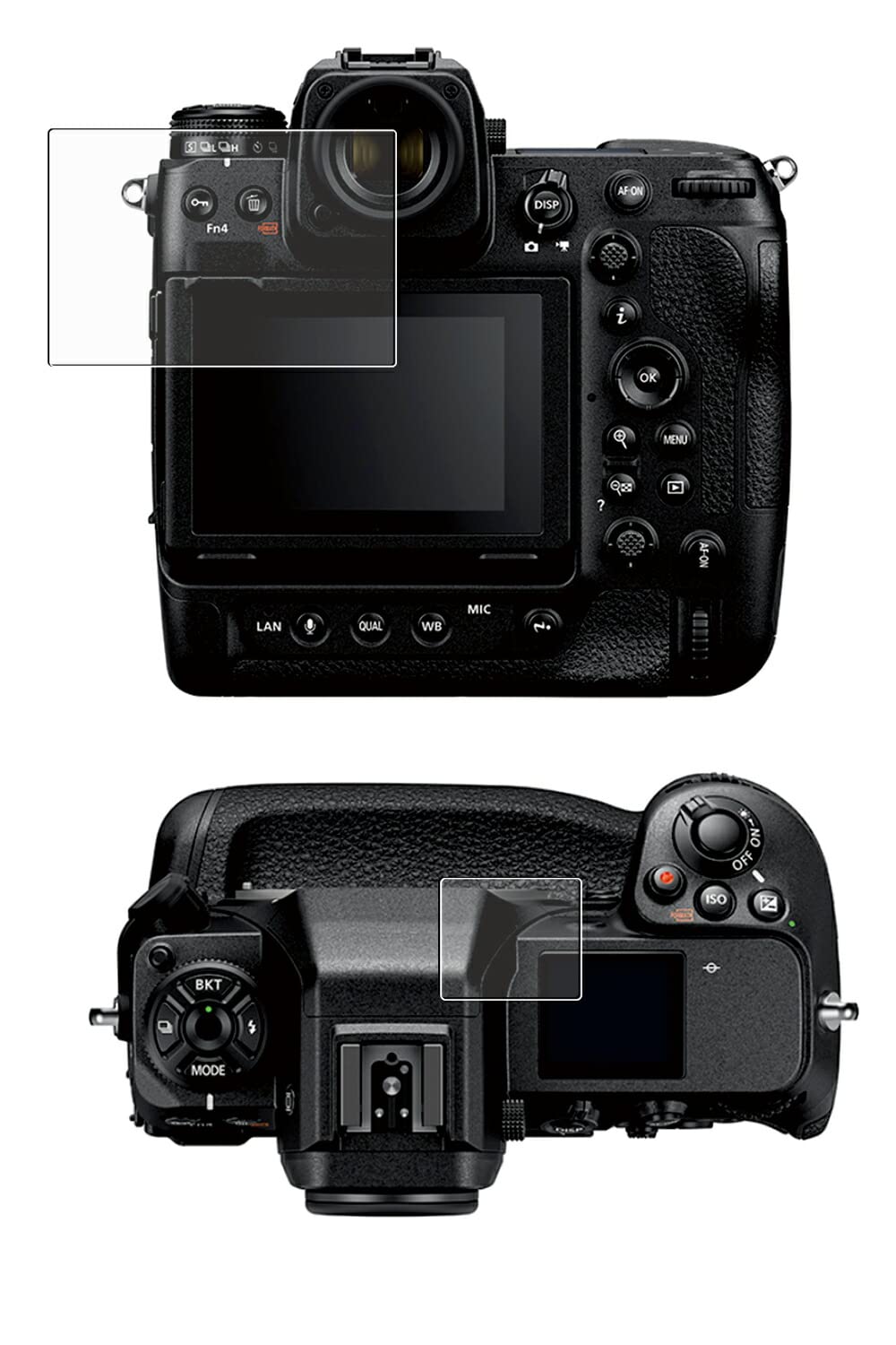 

ClearView (Clear View) [High hardness 9H anti-glare type] LCD protective film for Nikon Z 9 Anti-reflection High hardness 9H film made in Japan