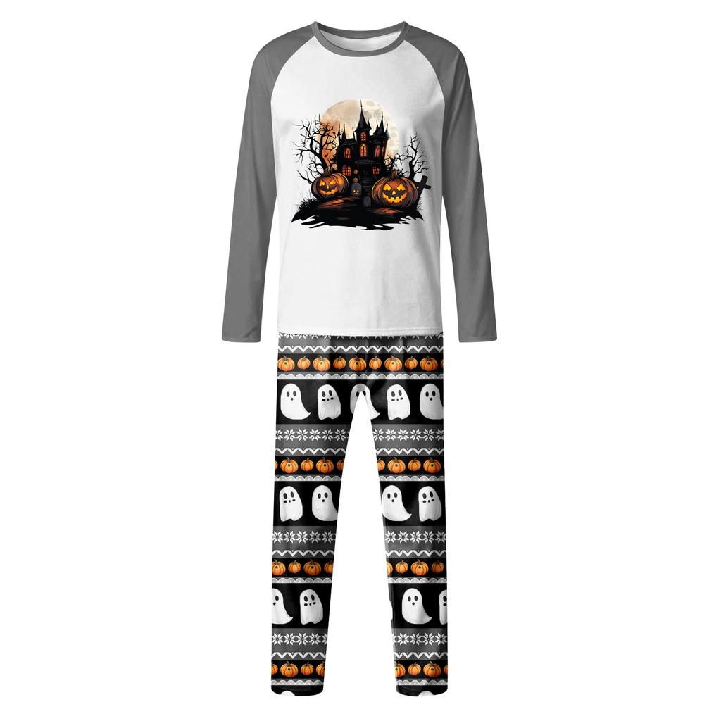 Halloween Day Prints Family Matching Long Sleeve Tops+Pants Set Family Matching Sets