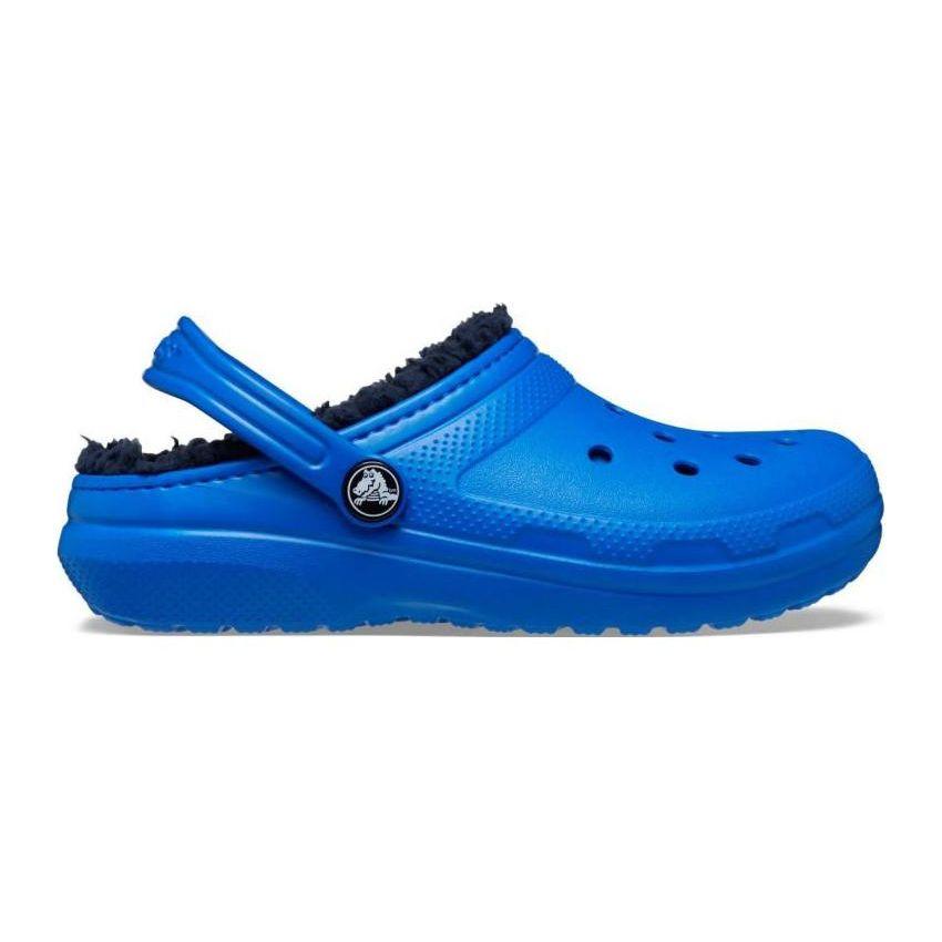 Crocs Classic Lined Casual Comfortable Clogs Kids Footwear Lightning-Blue 207010-4KZ