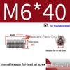 201 Stainless Steel Headless Set Screw - Flat End Socket Screw