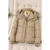 Women S Short Hooded Loose Fit Winter Cotton Padded Coat