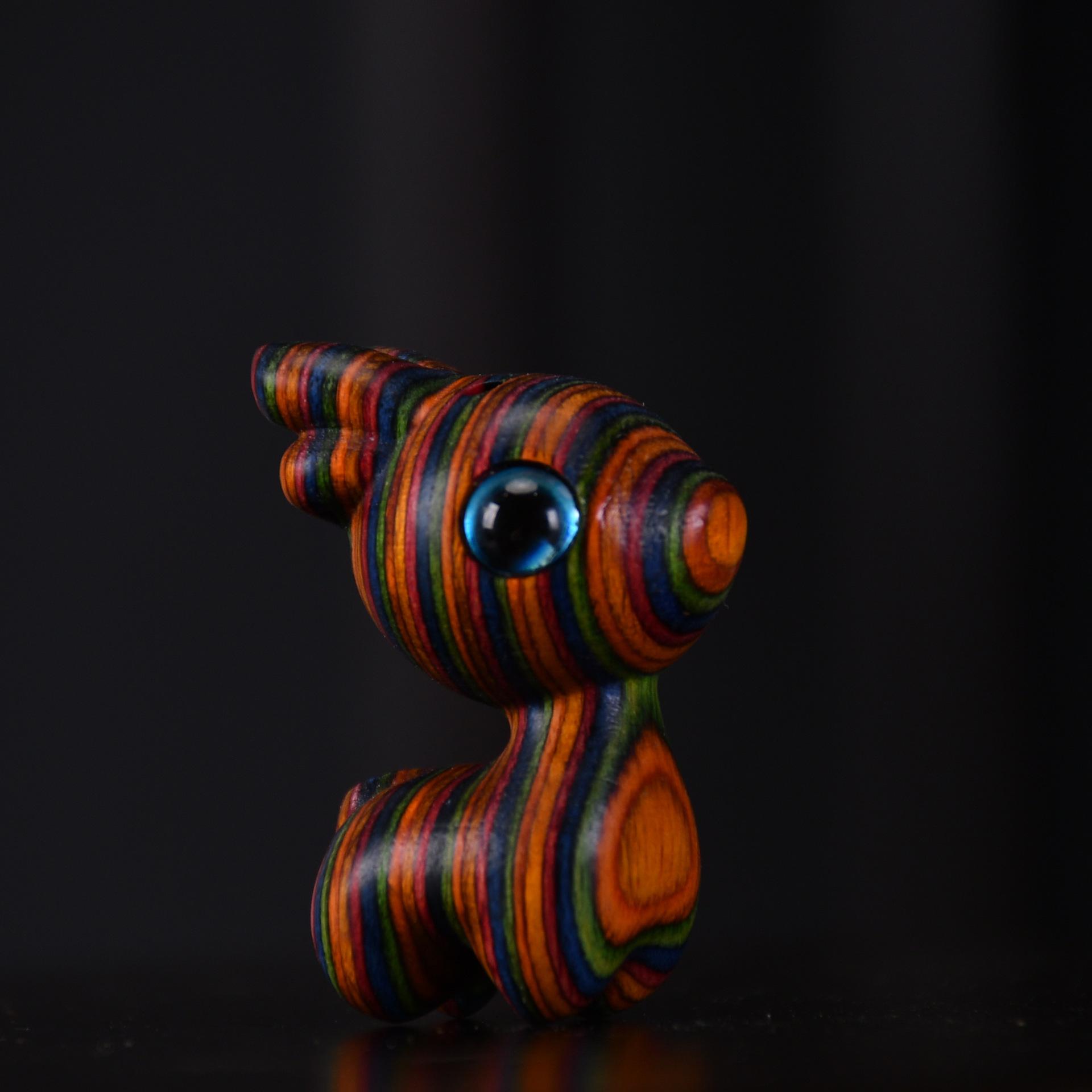 

Украшение «Любопытный котенок» из сандалового дерева: Милая, Креативная Мини Деревянная Фигурка Животного - Очаровательный Карманный Подарок