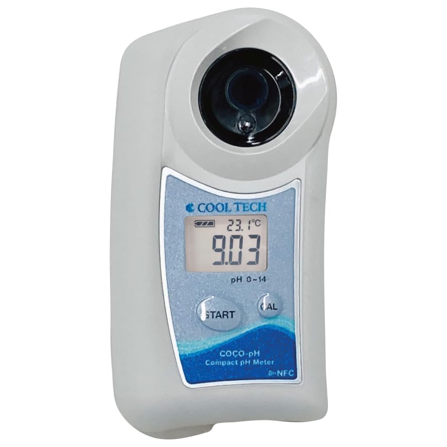 

pH meter in high Digital display Waterproof IP65 calibrated NFC compatible Compact design and COCO-pH [Made Japan, precision] Maintenance-free, [For