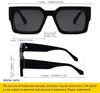 Retro Thick Rectangular Sunglasses for Men and Narrow Square Black Tie 90s Style [SHEEN KELLY] Women, Frame,