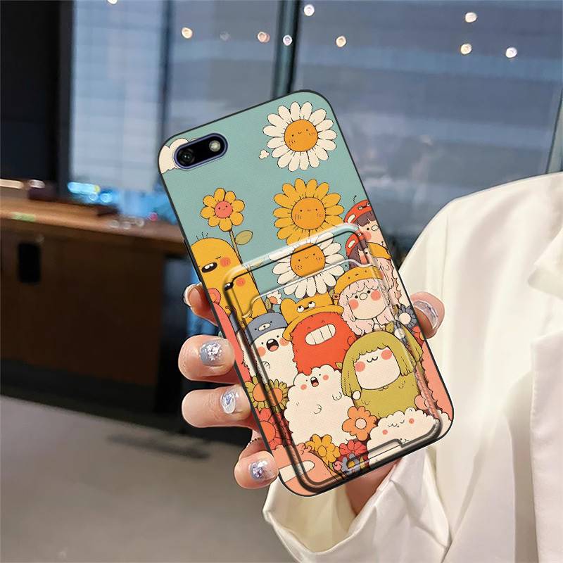 Graffiti Anti-dust Phone Case For Huawei Y5 2018/Honor 7s/8 Lite Full Wrap Silicone Cartoon Durable Fashion Design TPU