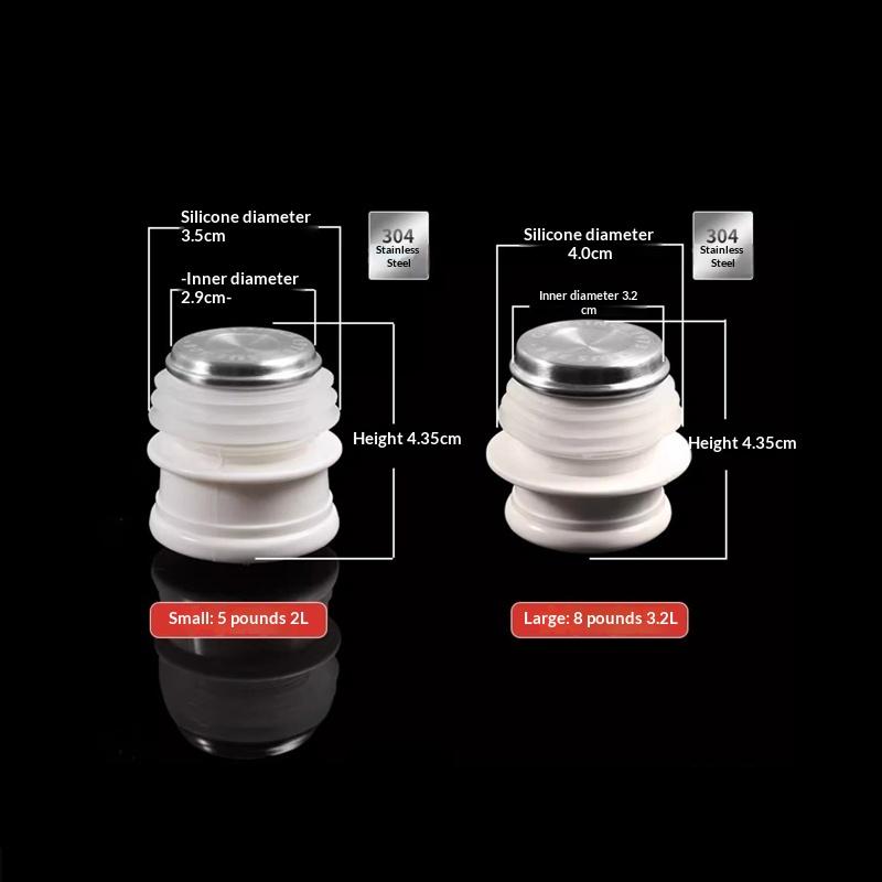 5Pcs/Lot Replacement Parts Thermos Bottle Stopper Food Grade Thermos Cup Hot Water Cap Stainless Steel Silicone Kettle Cover