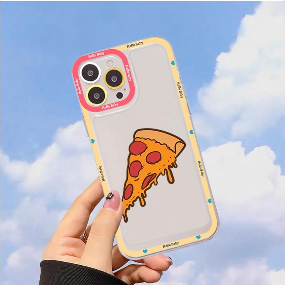 

Чехол для телефона с рисунком пиццы для IPhone 13 14 Pro Max XS XR 12 11 Pro 13 Mini 6 7 8 Plus, мягкая прозрачная задняя крышка iphone 13