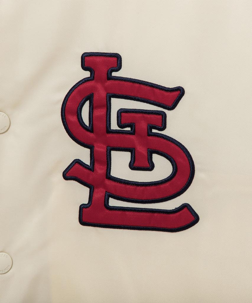 New Era Mlb St. Louis Cardinals Authentic Stadium Jacket Ivory