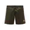 Moncler Striped Button Logo Casual Shorts Men shorts Brown I10912C0000653326833