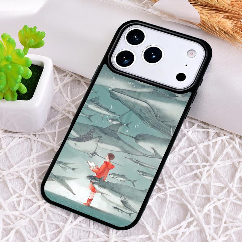 

Shark Ocean Fish Shockproof Phone Case for iPhone 17 Air 16e 15 11 12 14 13 Pro Max Cover Coque iPhone 14 Pro