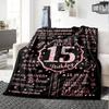 15Th Birthday Celebration Lightweight Blanket Ultra-Soft Great for Sofa Couch Office Bed Seasons Universal Versatile Accessory Gifts Y9