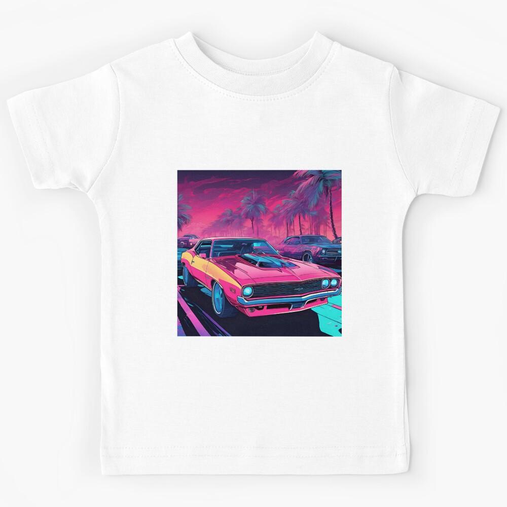 Vaporwave American Muscle Car Kids T-Shirt 170