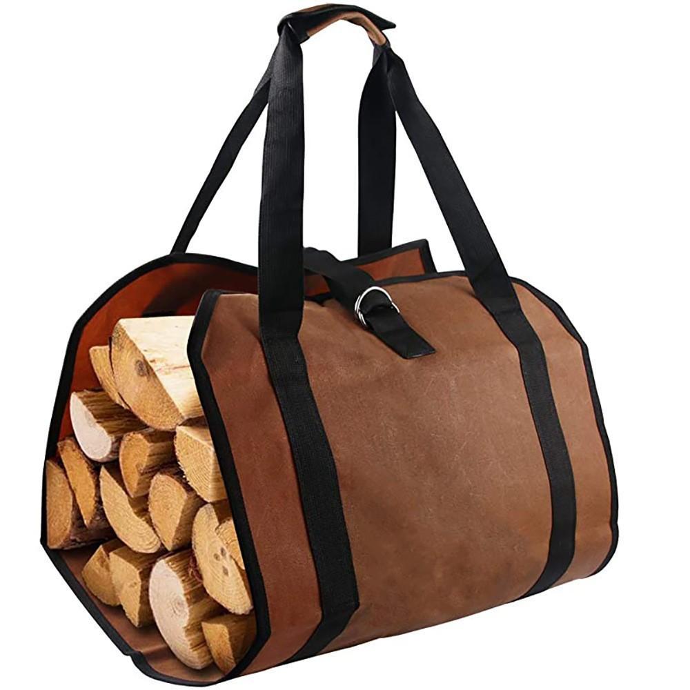 Multipurpose Firewood Storage Bag Water Resistant Tear Resistant Large Log Carrier For Garden Patio Camping Fireplace Outdoor