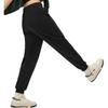 Li Ning Sports Lifestyle Series Solid Color Mid Waist Tapered Comfortable Knitted Sports Pants Women Bottoms Black AKLU330-1