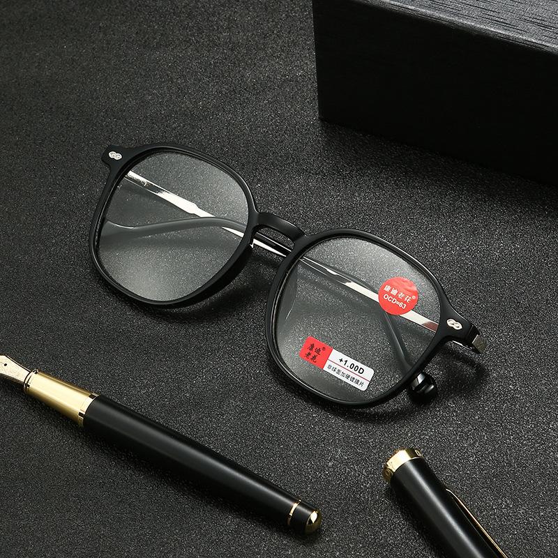 Popular men's and women's high-end reading glasses high definition anti-blue light comfortable and lightweight large frame reading glasses