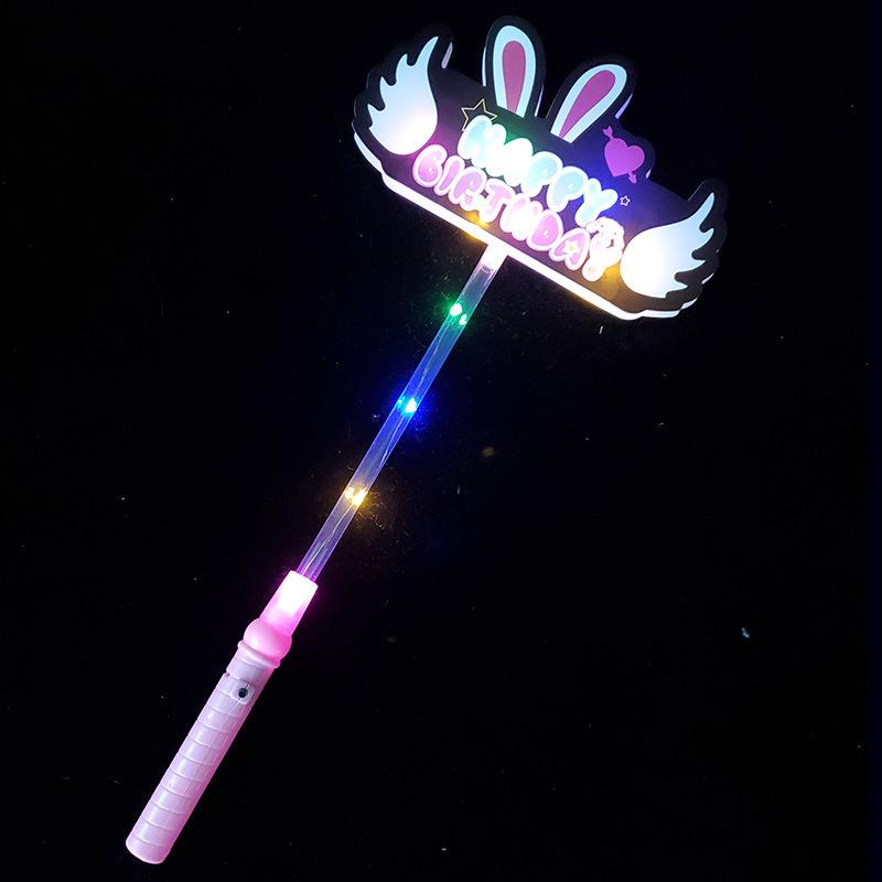 Glow Stick Photo Props for Kids' Birthday Party Decorations